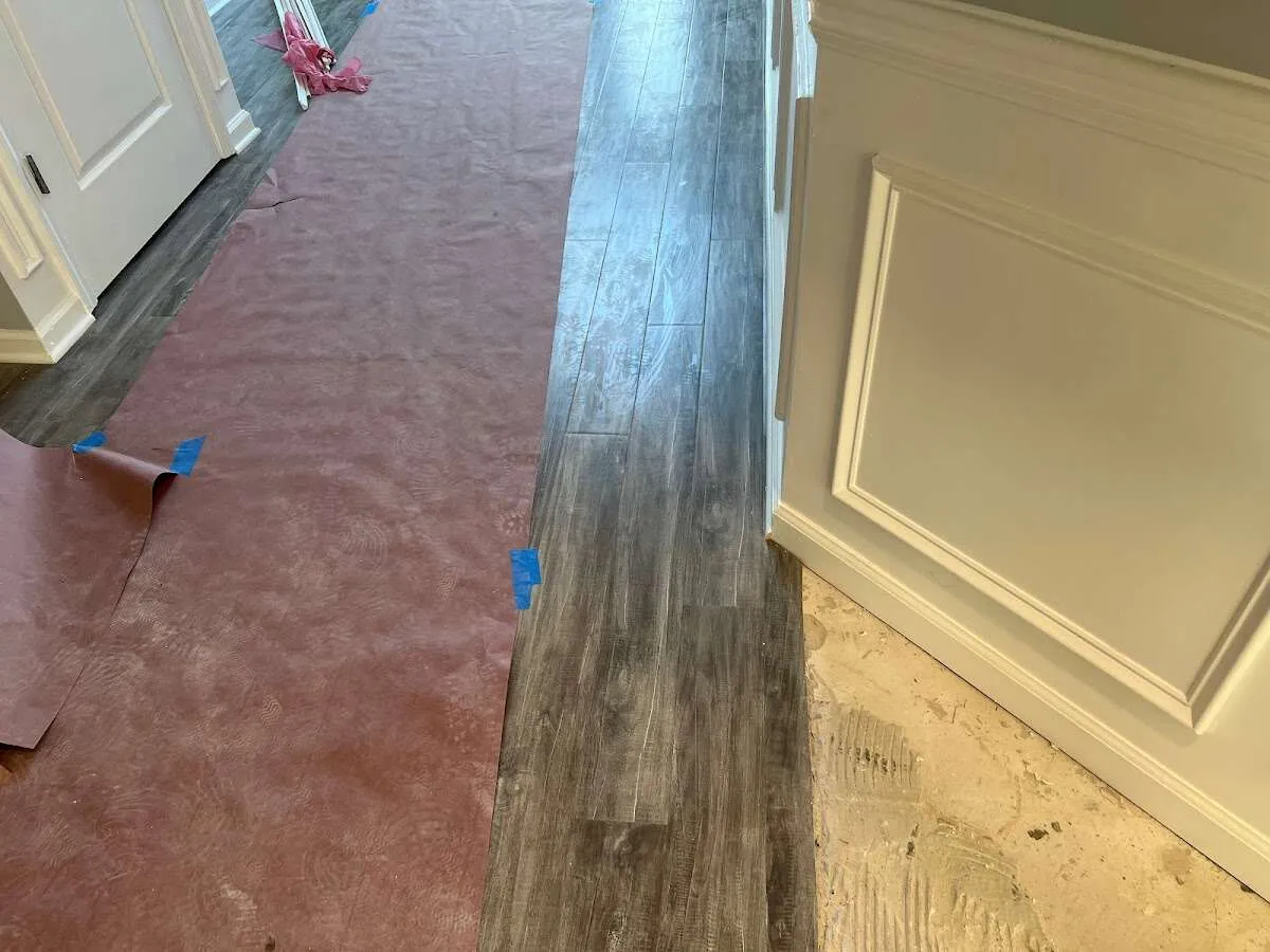 Completed marble shower restoration in Boaz